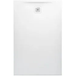 LAUFEN Pro Duschwanne H2129570770001 Marbond Ablauf kurze Seite hellgrau