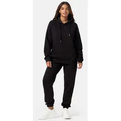 Worldclassca Jogginganzug Worldclassca Oversize Jogginganzug Hausanzug Trainingsanzug Freizeit schwarz M-L