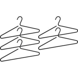 Kleiderbügel WENKO "Modell Lux", schwarz, B:42cm H:19cm T:0,8cm, Aluminium, Kleiderbügel, Kleiderbügel, Garderobenbügel aus Aluminium, minimalistisches Design