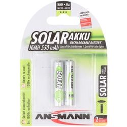 Ansmann Solar Micro / AAA Green 2er Pack perfekt für Solarleuchten