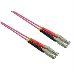 ROLINE LWL-Kabel duplex 50/125μm OM4, LSH/LSH Glasfaserkabel, (50.0 cm), LSOH lila