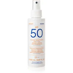 Korres Yoghurt Sunscreen Sonnenmilch im Spray Für Gesicht und Körper SPF 50+ 150 ml