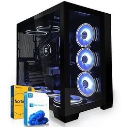 SYSTEMTREFF Gaming-PC (Intel Core i7 13700KF, RTX 4090, 32 GB RAM, 1000 GB SSD, Wasserkühlung) schwarz