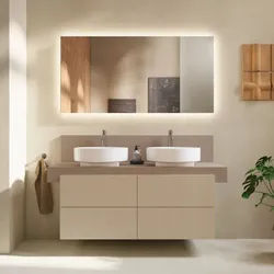 Duravit Balcoon Waschtisch-Unterschrank BA50170JEIE0000 wandhängend, 120 x 57 x 53,4 cm, Sandbeige strukturiert, 4 Schubkästen