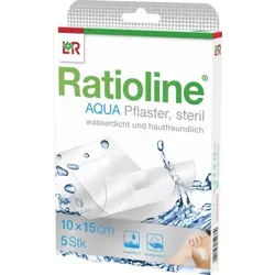RATIOLINE aqua Duschpflaster Plus 10x15 cm steril 5 St Pflaster