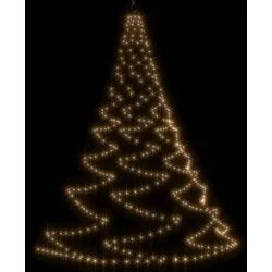 vidaXL LED-Wandbaum mit Metallhaken 720 LED Warmweiß 5m Indoor Outdoor