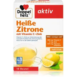 Doppelherz Heiße Zitrone Vitamin C + Zink Sackerl zur Unterstützung des Immunsystems 138 g