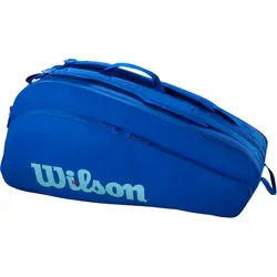 Wilson Racketbag Ultra V5 Tour (Schlägertasche, 2 Hauptfächer, Schuhfach) 2025 elektrikblau 12er