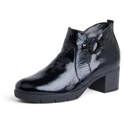 Les bottines en cuir velours veau Waldläufer bleu