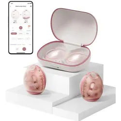Momcozy Fahrradhelm Momcozy tragbare Milchpumpe Air 1 Double rosa