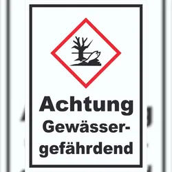 HB-Druck Schild Gewässergefährdend Verunreinigung von Wasser hochkant A2 (420x594mm)