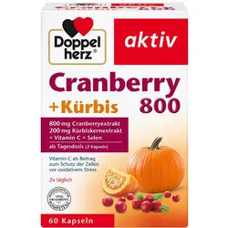 Doppelherz® aktiv Cranberry + Kürbis Vitamin C Selen Kapseln 60 St 60 St Kapseln