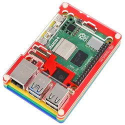 PIMORONI Pibow Gehäuse für Raspberry Pi 5, bunt, PIM678
