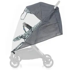 My Junior Regenverdeck , Schwarz, Transparent , Kunststoff , 10x5x12 cm , EN 1888 , reißfest, Klettverschlüsse, Belüftungsloch , Baby on Tour, Kinderwagen, Kinderwagenzubehör, Kinderwagen-Regenschutz & Babyschalen-Regenverdecke