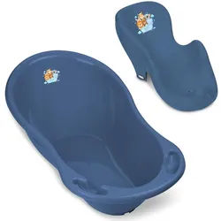 Babykajo Babybadewanne, (Komplett-Set, 2-tlg), Baby Wanne + Wanneneinsatz - TÜV Rheinland geprüft blau
