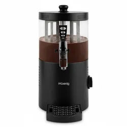 H.Koenig H. Koenig Heiße Schokolade Spender SHK802 / Edelstahl / 3 L / Schwarz / bis zu 90°C / 1200 W