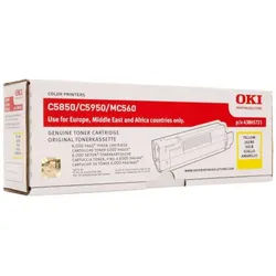 OKI 43865721 GELB TONER - 6000 PAGES | FÜR C5850DN