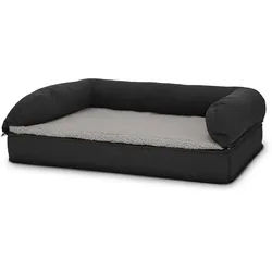 80 x 55 x 23 cm orthopädisches Hundebett mit Rückenlehne Größe M
