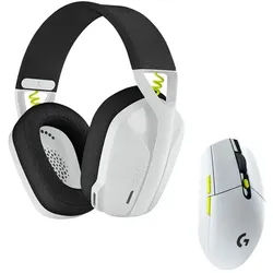 Wireless Gaming Combo - BLACK+WHITE+LIME - Gaming Maus (Weiß)