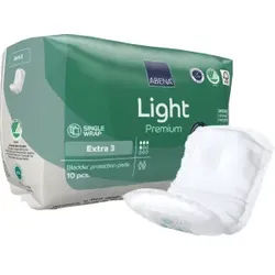ABENA® Light Premium Inkontinenzeinlagen, Extra 3, Weiche, geprägte Einlagen für optimalen Komfort, 1 Packung = 10 Stück