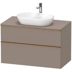 Duravit D-Neo Konsolenwaschtischunterbau 100 x 66,4 cm, 2 Auszüge, Griff bronze gebürstet, Badmöbel,