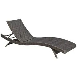 Destiny Gartenliege WAVE, Stapelliege im Komfortdesign, 206x70x40cm, verstellbar, ohne Auflage