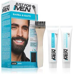 Just for Men Men Moustache & Beard Bartfarbe zur Grauabdeckung Farbton M-55 Black 1 St.