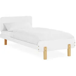 Homestyle4u Kinderbett Weiß 90/200 cm Lattenrost , Holz , 95x77x209 cm , Babymöbel & Kindermöbel, Kinderzimmer & Jugendzimmer, Kinderbetten