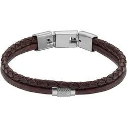 Fossil Armband Schmuck Geschenk Edelstahl Leder Armschmuck JEWELRY braun