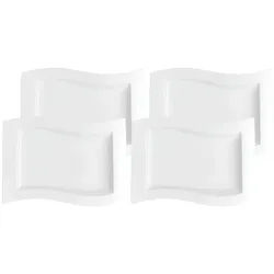 Villeroy & Boch Wave Gourmetteller 33 x 24 cm 4er Set