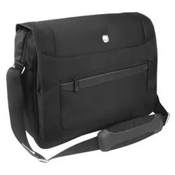 Wenger Business Basic Messenger Bag mit Laptopfach 15 Zoll Schwarz