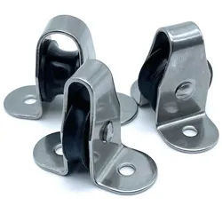 ARBO-INOX® Umlenkrolle Umlenkrolle Stehblock Miniblock aus Edelstahl für 4 - 10 mm Seil, rostfrei 5 mm