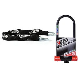 VECTOR Anti-Diebstahl-Kit - Super Max L2 Bügelschloss Ø16mm + Kette Ø13mm / 1,3m