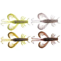 Zeck Fishing Kunstköder, Zeck BA Edward 7,5cm Color Mix 1 4pcs Creature Bait Gummiköder 7.5 cm