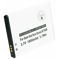 Akku passend für Samsung Galaxy Ace Plus Akku, Samsung Galaxy Mini 2, Samsung GT-S6500, Samsung GT-S7500, 1200mAh