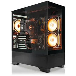 SYSTEMTREFF AMD Ryzen 5 7500X3D mit Nvidia GeForce RTX 5060 8GB Gaming-PC (AMD 7500X3D 7500X3D, Nvidia GeForce RTX 5060, 32 GB RAM, 1000 GB SSD, Luftkühlung) schwarz