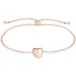 Armband TAMARIS "Schmuck Geschenk Edelstahl Armkette Bold Hearts Herz", rosa (roségoldfarben), Armbänder, Damen, 23cm, Edelstahl, Armband