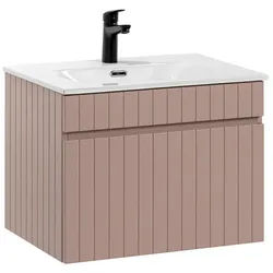 Petits-meubles Waschtisch 60cm Zelie Rose , Pink , Holzwerkstoff , 60x46x46 cm , Badezimmer, Waschbecken & Armaturen, Waschtische