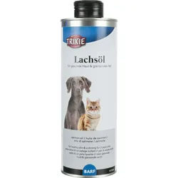 TRIXIE Lachsöl, Hund / Katze, D / FR / NL / IT / EN, 500 ml