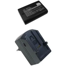 Trade-Shop 2in1 Set passend für Leica 14464 M9P M9P M9P ME Ladegerät + Kamera-Akku Li-Ion 1800 mAh (3,7 V), Für 220V Steckdose und 12V/24V Kfz Zigarettenanzünder
