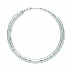 Adelia ́s Paar Creolen Damen 925 Silber Ohrringe Creolen Ø 32 mm, Silberschmuck für Damen silberfarben