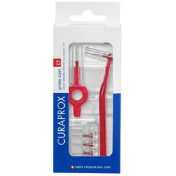 CURAPROX Interdentalbürsten Interdentalbürsten CPS prime Start Set, 5 Bürsten mit 2 Haltern rot