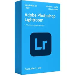 Adobe Lightroom + 1 TB (PC, Mac)