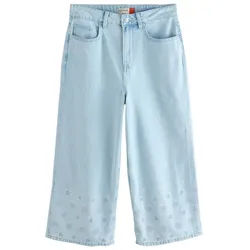 Next Caprijeans Verkürzte Jeans mit weitem Bein, Kurzgröße (1-tlg) blau 24 (GB: 20 Petite)
