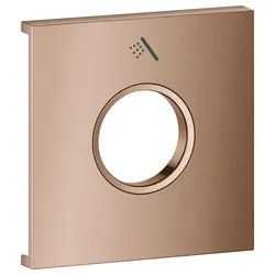 GROHE Metallplatte Grohtherm Aqua Tiles 106891, Symbol: Handbrause warm sunset geb., 106891DL00 106891DL00