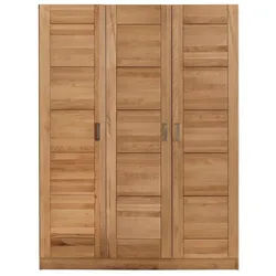 ELFO Kleiderschrank Kleiderschrank Pia Schrank Kernbuche Teilmassiv geölt 3 türig B.152cm