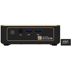 Sapphire EDGE AI 370 Barebone-PC (AMD 370, Radeon 890M, Luftkuhlung) schwarz