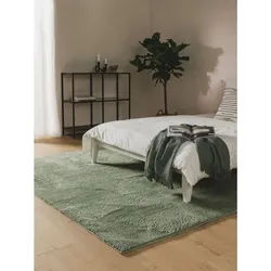 benuta Hochflor-Teppich NEST, rechteckig grün