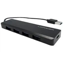 LC-HUB-U3-4-V2 - hub - 5 ports USB-Hubs - 5 - Schwarz