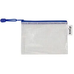 Tarifold Reißverschlusstasche PVC blau A6 175x125mm VE=8 Stück